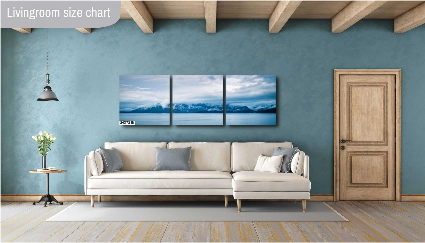Alaska Inside Passage - Misty Mountains Cruise Art, Nature Wall Decor & Glacier Bay Photography on Premium Photo Paper, Canvas, or Metal
