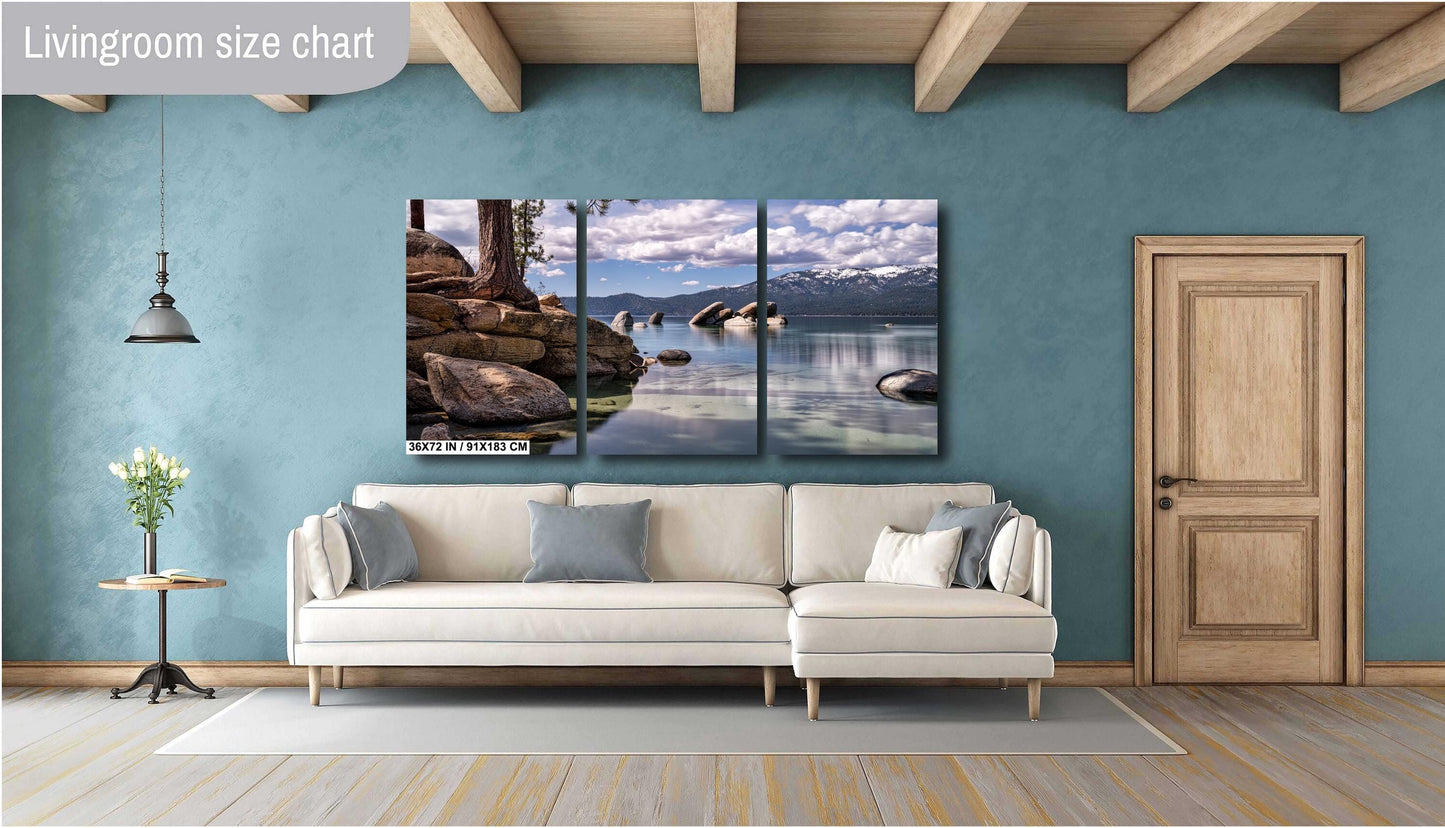 Lake Tahoe Print - Sand Harbor State Park Wall Art Photography on Canvas, Acrylic, Metal & Photo Paper - Lake Tahoe Photography Decor