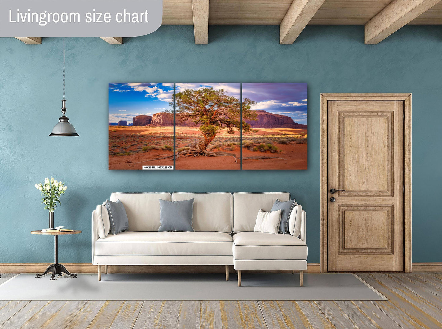 Monument Valley Poster - Gnarled Juniper Tree, Arizona Landscape Photo on Canvas, Metal, Acrylic & Photo Paper Decor