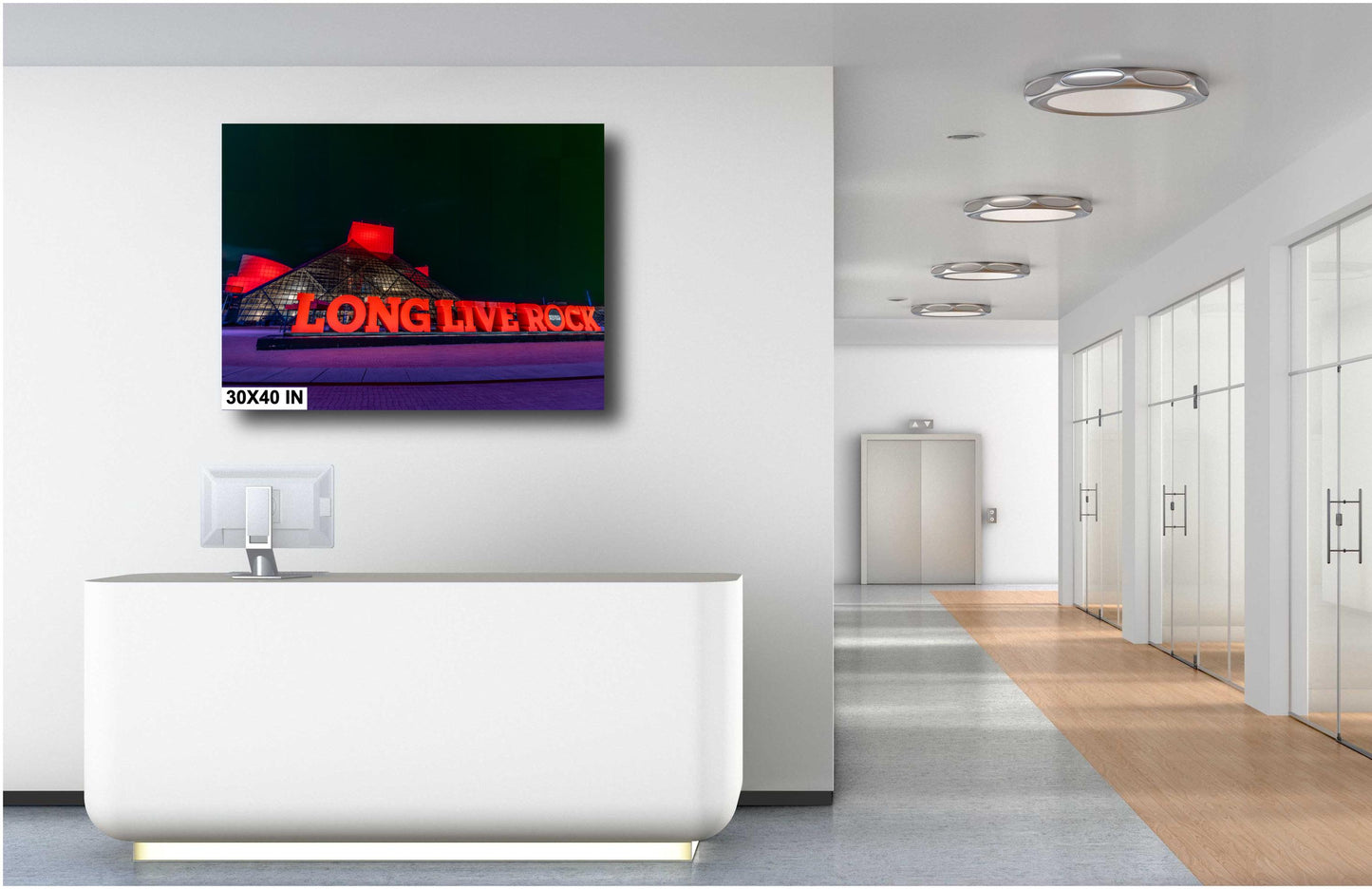 Rock and Roll Hall of Fame Cleveland | Night Photography on Premium Paper & Ready-to-Hang Canvas, Metal, Acrylic