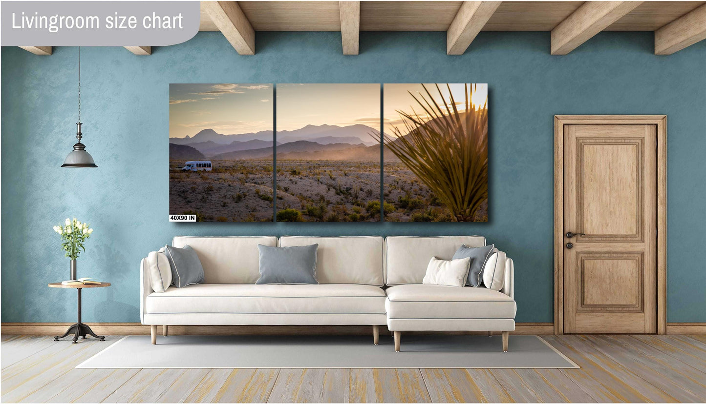 Big Bend Terlingua Texas Desert Landscape Art Print - Photography Poster for Wall Decor on Photo Paper, Canvas, Acrylic, or Metal