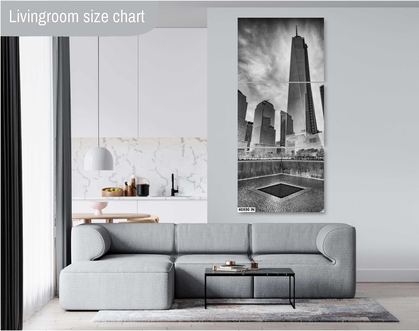 New York Wall Art - One World Trade Center Art Print - 9/11 Memorial NYC Skyline Photography, Freedom Tower Decor for Home or Office