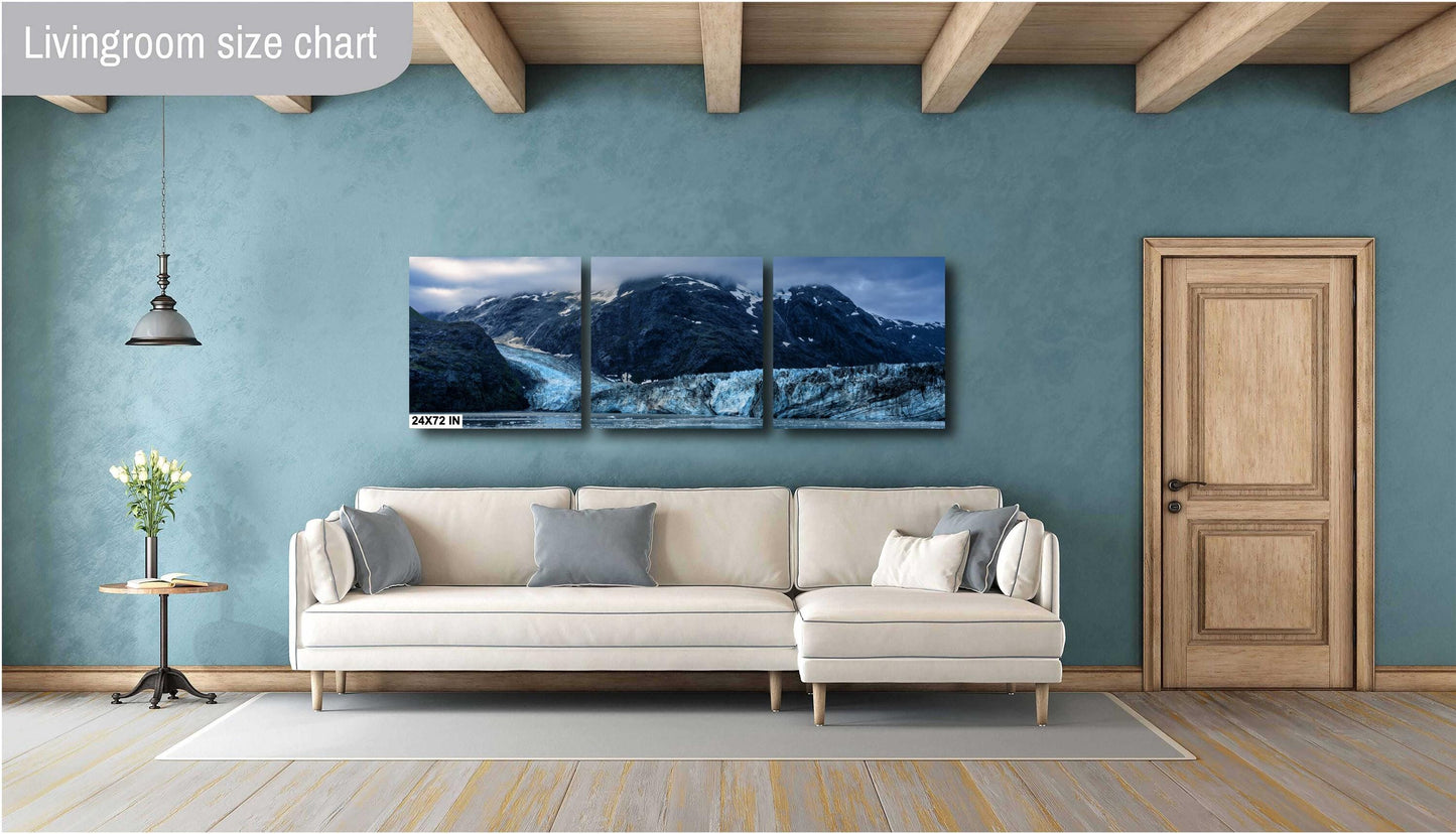 Alaska's Johns Hopkins Glacier Art Print: Stunning Cruise Photography for Home Decor - Glacier Bay National Park Decor