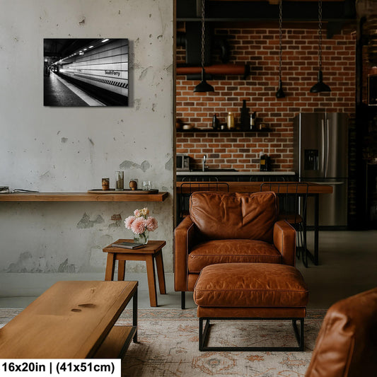 South Ferry Subway Print - Black and White NYC Wall Art | Urban Photography