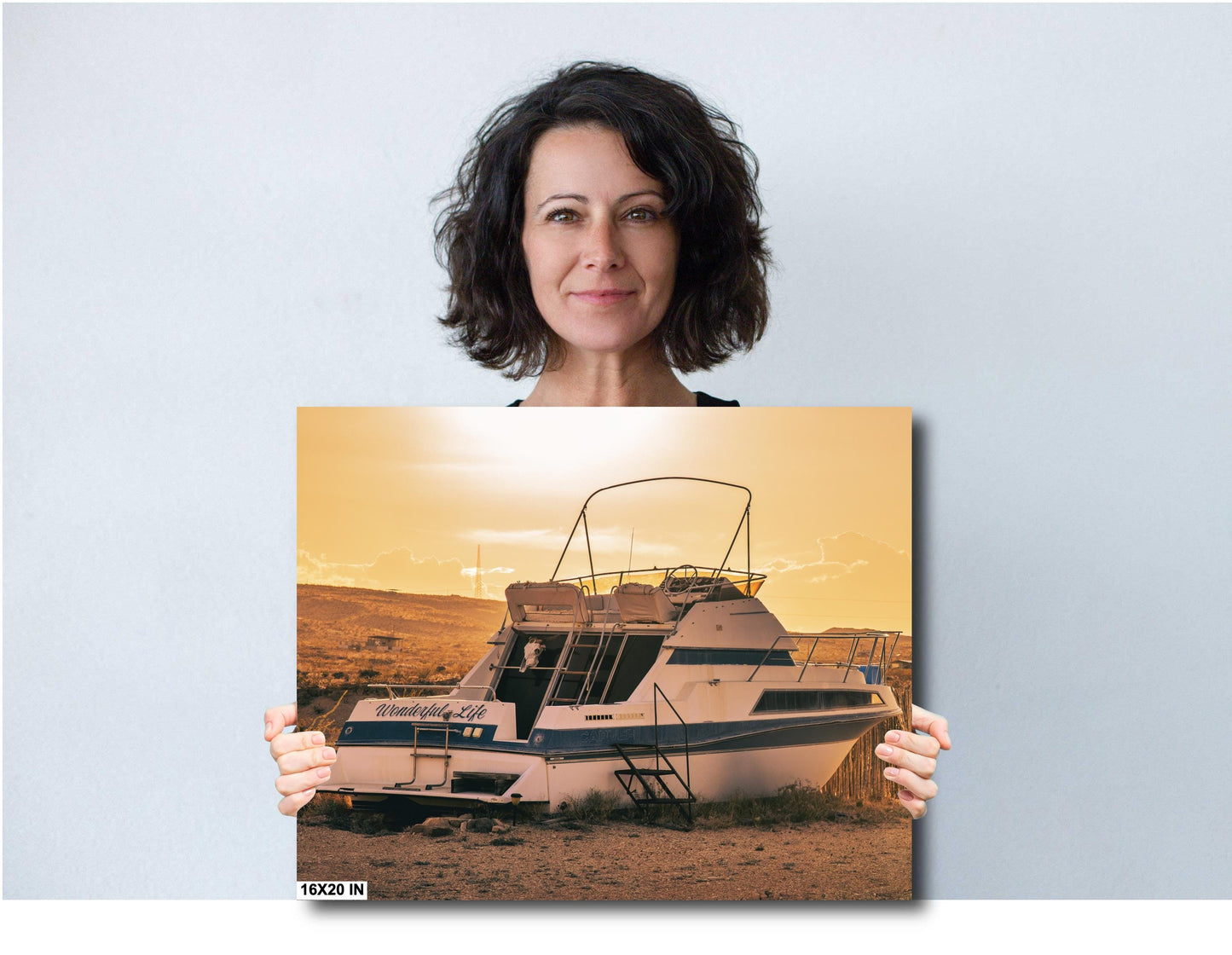 Big Bend Terlingua Texas Desert Boat Print - Wonderful Life Sunset Art, Fine Art Print on Premium Photo Paper & Canvas