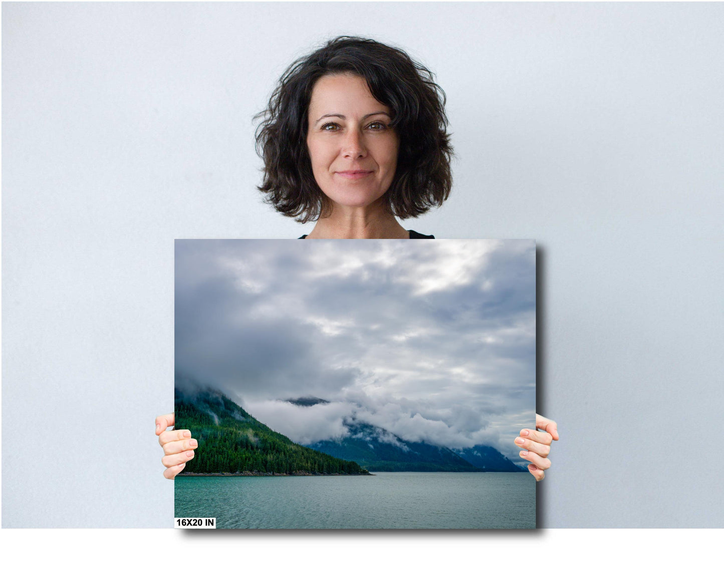 Alaska Wall Art - Large Nature Poster - Inside Passage Cruise Decor for Living Room & Lodge