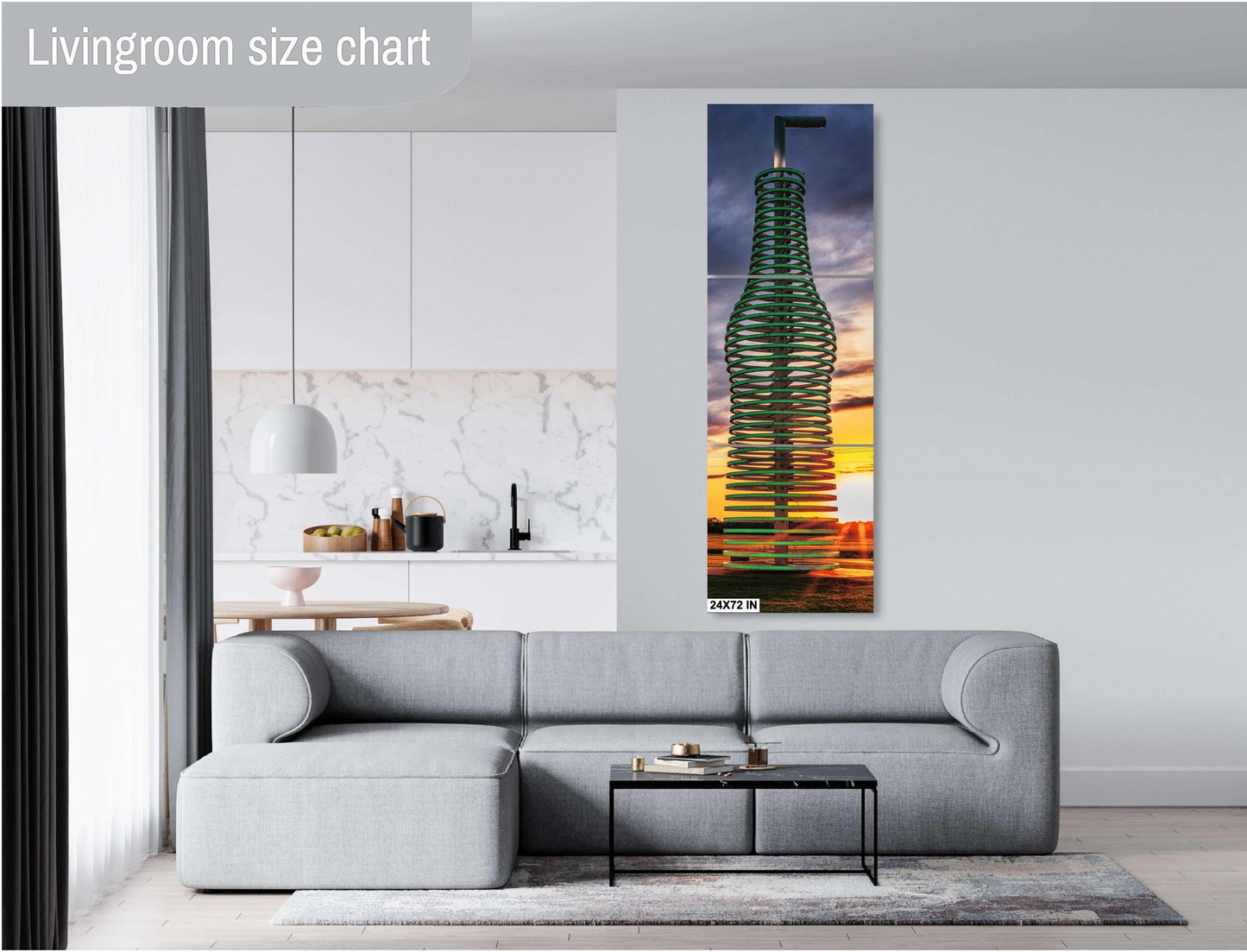 Pops 66 Soda Ranch Wall Art - Americana Route 66 Print, Coke Bottle, Oklahoma Sunset Art on Paper, Canvas & Metal