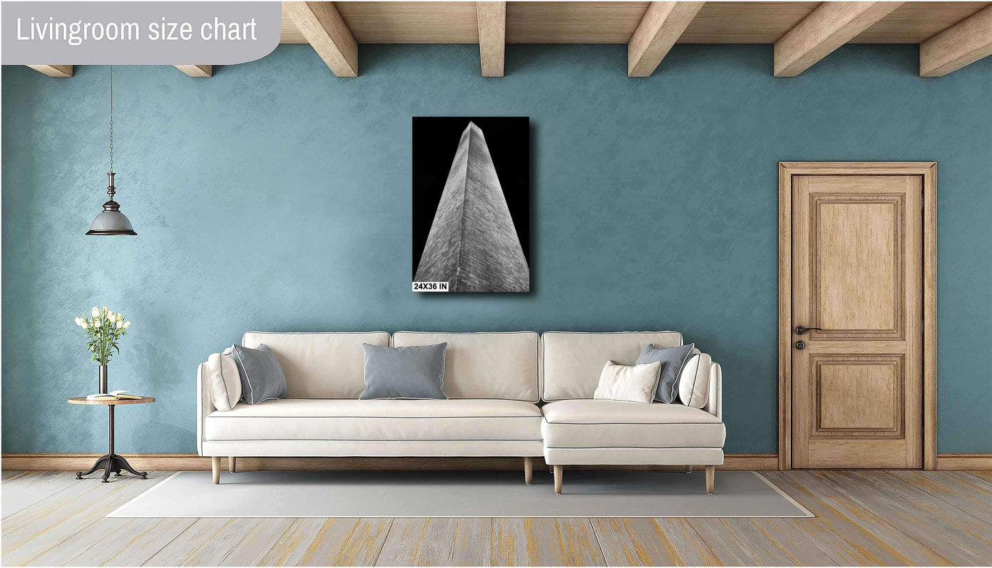 Washington Monument Night Print | DC Cityscape Canvas & Metal Wall Art Photography Decor for Home