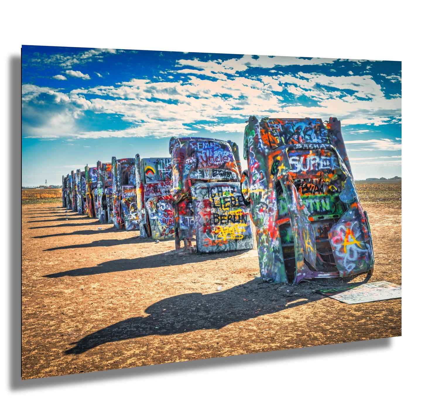 Cadillac Ranch Route 66 Print - Amarillo Texas Roadside Art for Travel Lovers, Home Decor & Gift Ideas on Canvas, Photo Paper or Metal