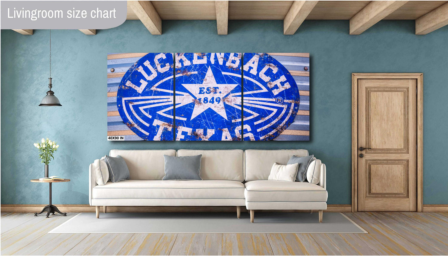 Luckenbach Texas Rustic Entrance Sign: Fine Art Print on Premium Photo Paper or Ready-to-Hang Canvas, Acrylic, or Metal