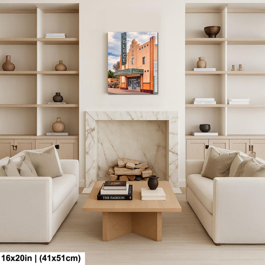 Marfa Palace Theater Print - Vintage Movie Poster Art Deco Wall Art Canvas