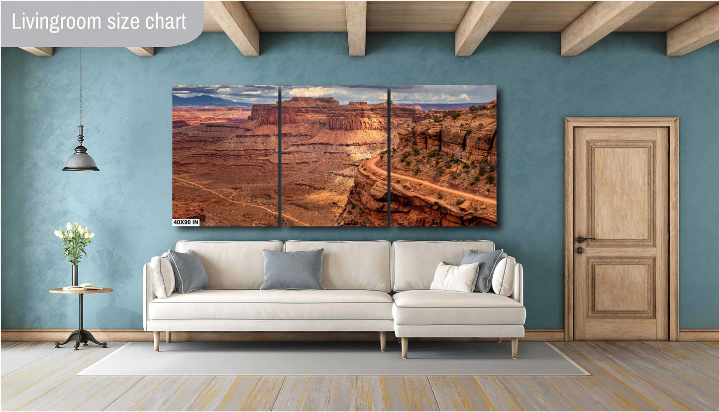 Canyonlands National Park Art Print | Shafer Trail Overlook Desert Landscape for Southwestern Home Decor