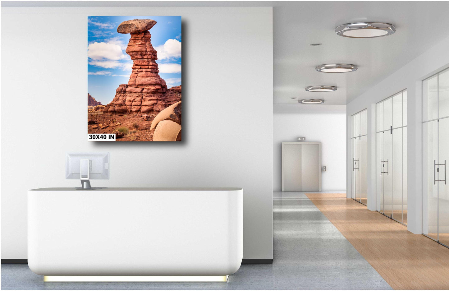 Colorado River Canyon Photography: Red Rock Formations & Desert Hoodoos Wall Art Print - Moab Utah