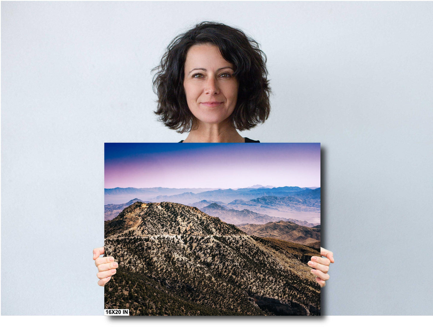 Desert Landscape Canvas: Nevada Mountains Wall Art for Home & Cabin Decor, Southwest Nature Photography, Rustic Room Decor