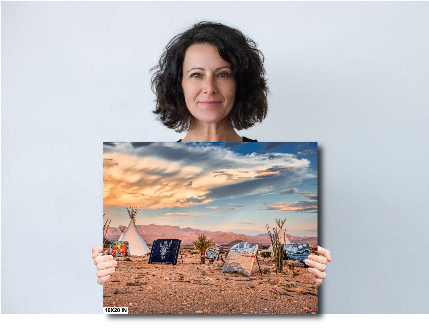 Terlingua Texas Tipi Wall Art | Desert Landscape Photography Print on Canvas, Paper, Acrylic & Metal
