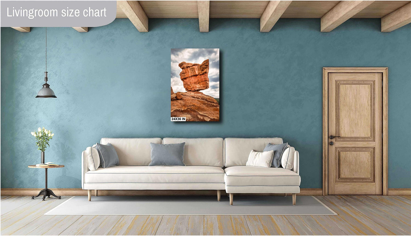 Balanced Rock Art Print | Garden of the Gods Landscape | Colorado Springs Wall Decor | Premium Photo, Canvas, Acrylic & Metal Options