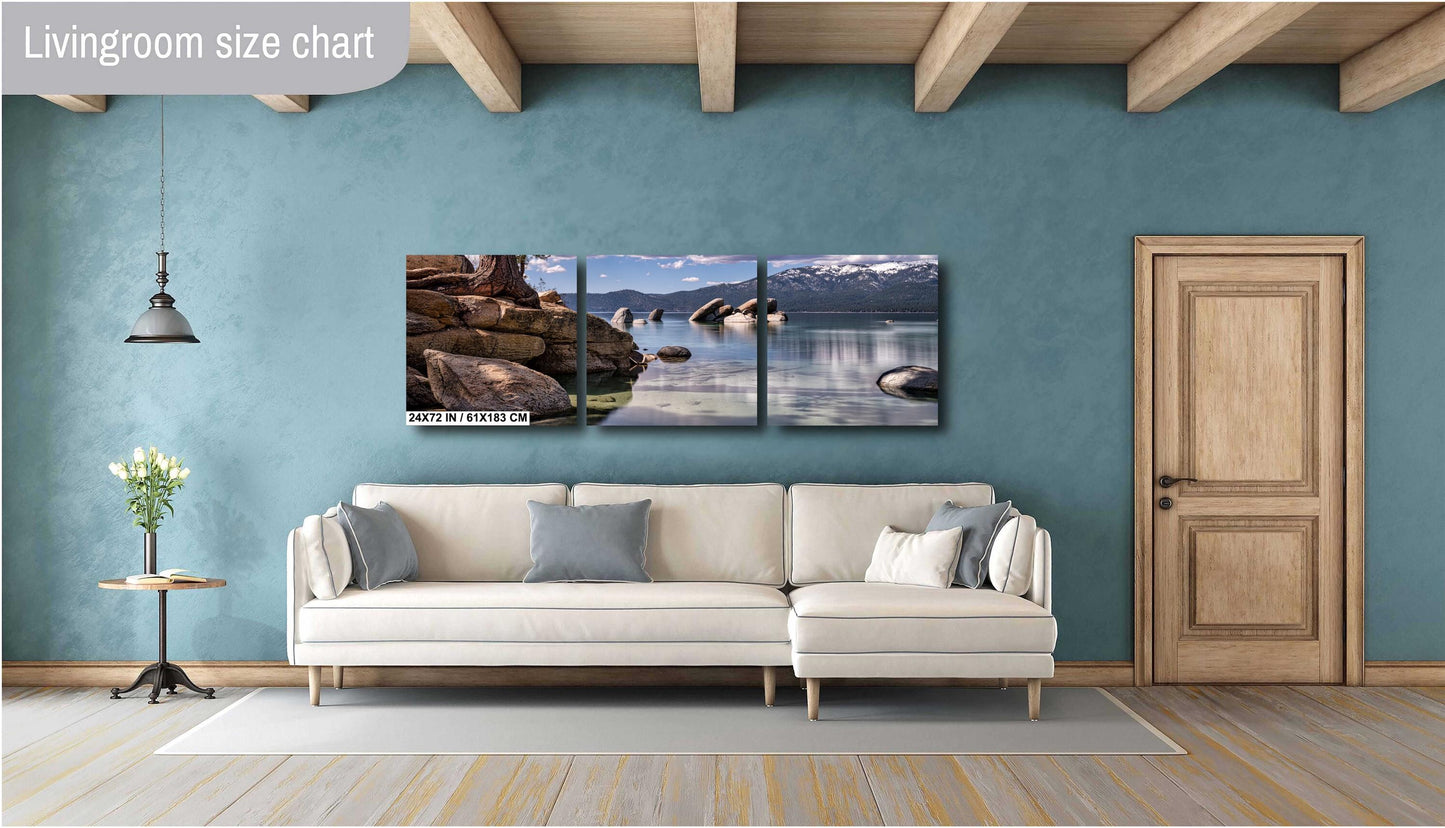 Lake Tahoe Print - Sand Harbor State Park Wall Art Photography on Canvas, Acrylic, Metal & Photo Paper - Lake Tahoe Photography Decor