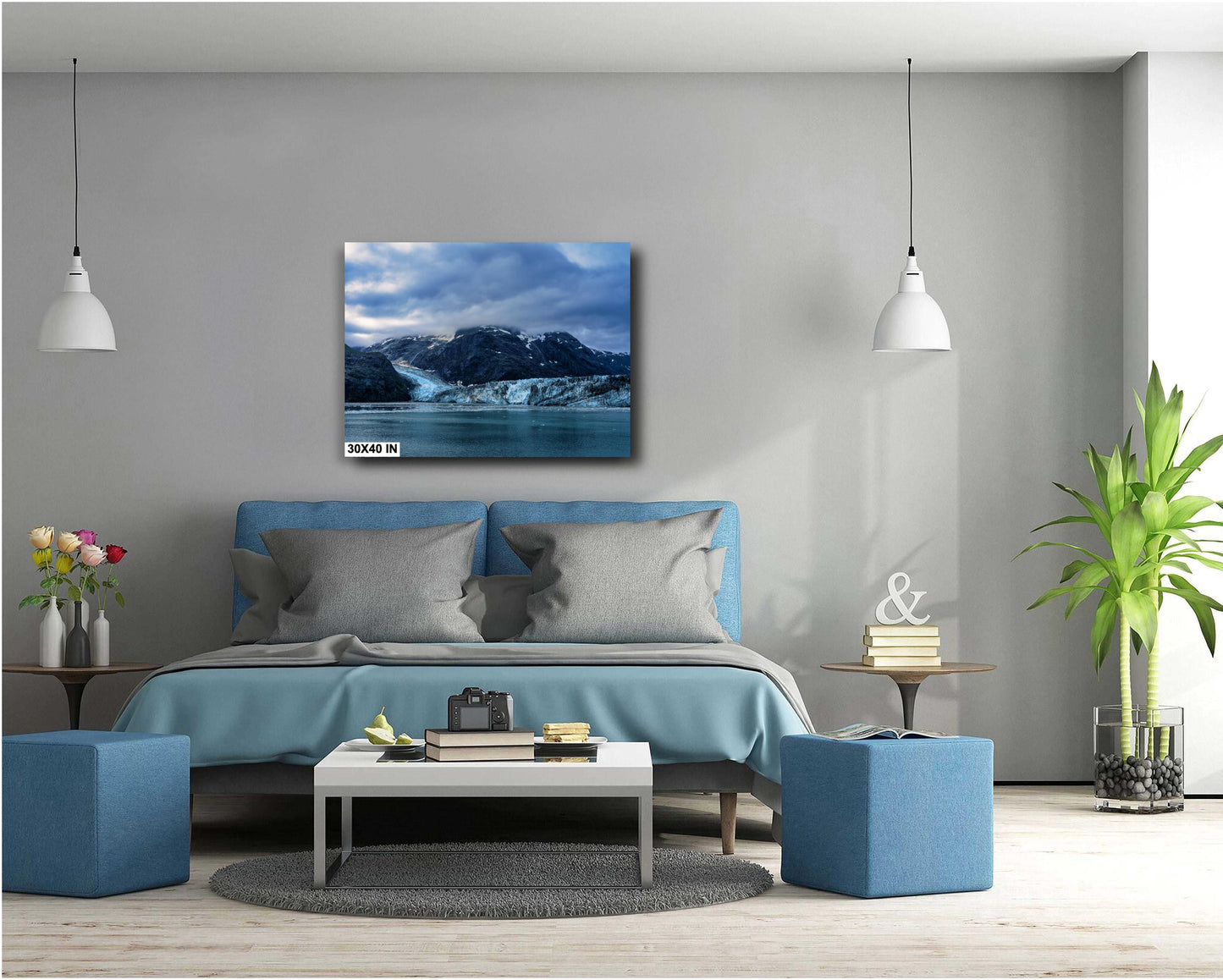 Alaska's Johns Hopkins Glacier Art Print: Stunning Cruise Photography for Home Decor - Glacier Bay National Park Decor