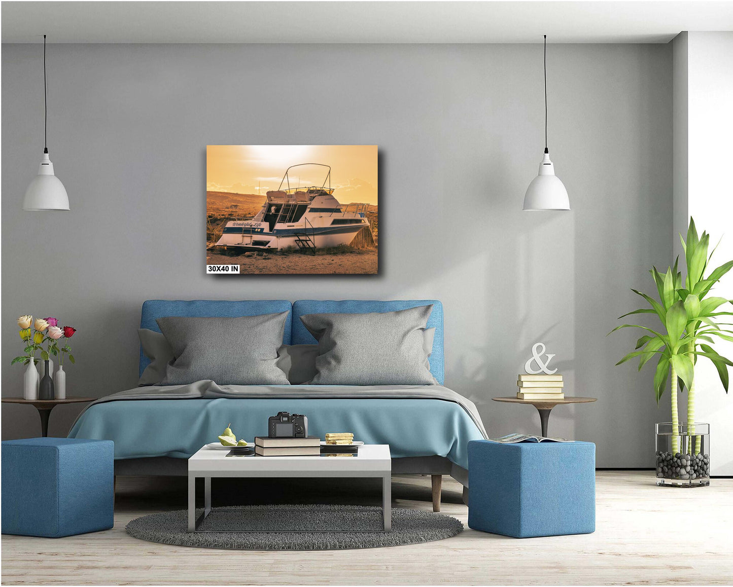 Big Bend Terlingua Texas Desert Boat Print - Wonderful Life Sunset Art, Fine Art Print on Premium Photo Paper & Canvas
