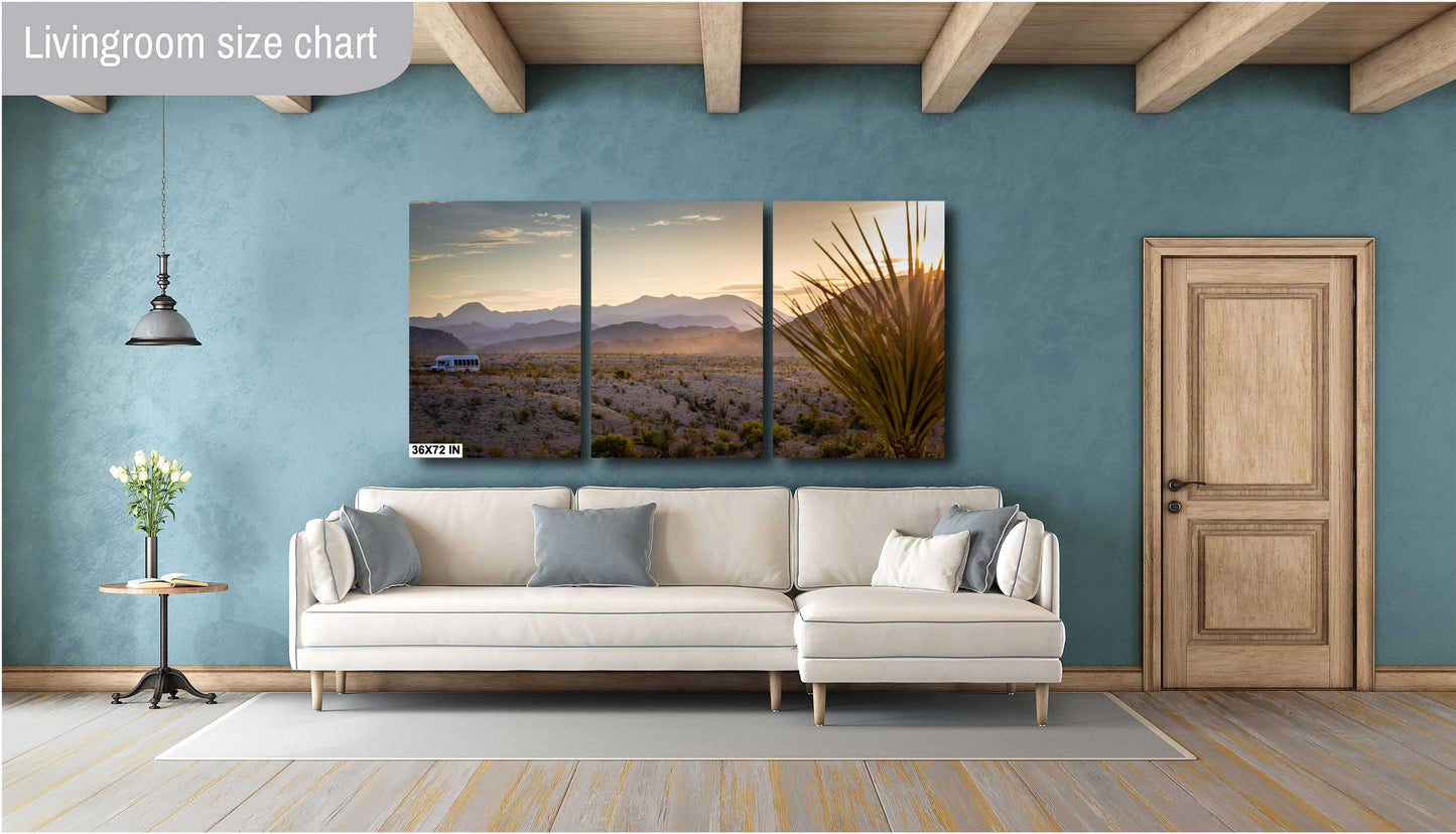 Big Bend Terlingua Texas Desert Landscape Art Print - Photography Poster for Wall Decor on Photo Paper, Canvas, Acrylic, or Metal
