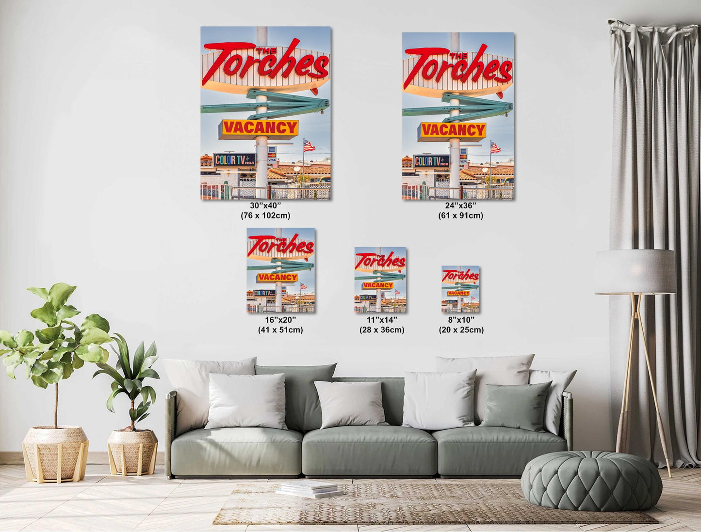 Barstow California Route 66 Neon Sign Photography | Americana Wall Art Print on Premium Photo Paper, Canvas & Metal