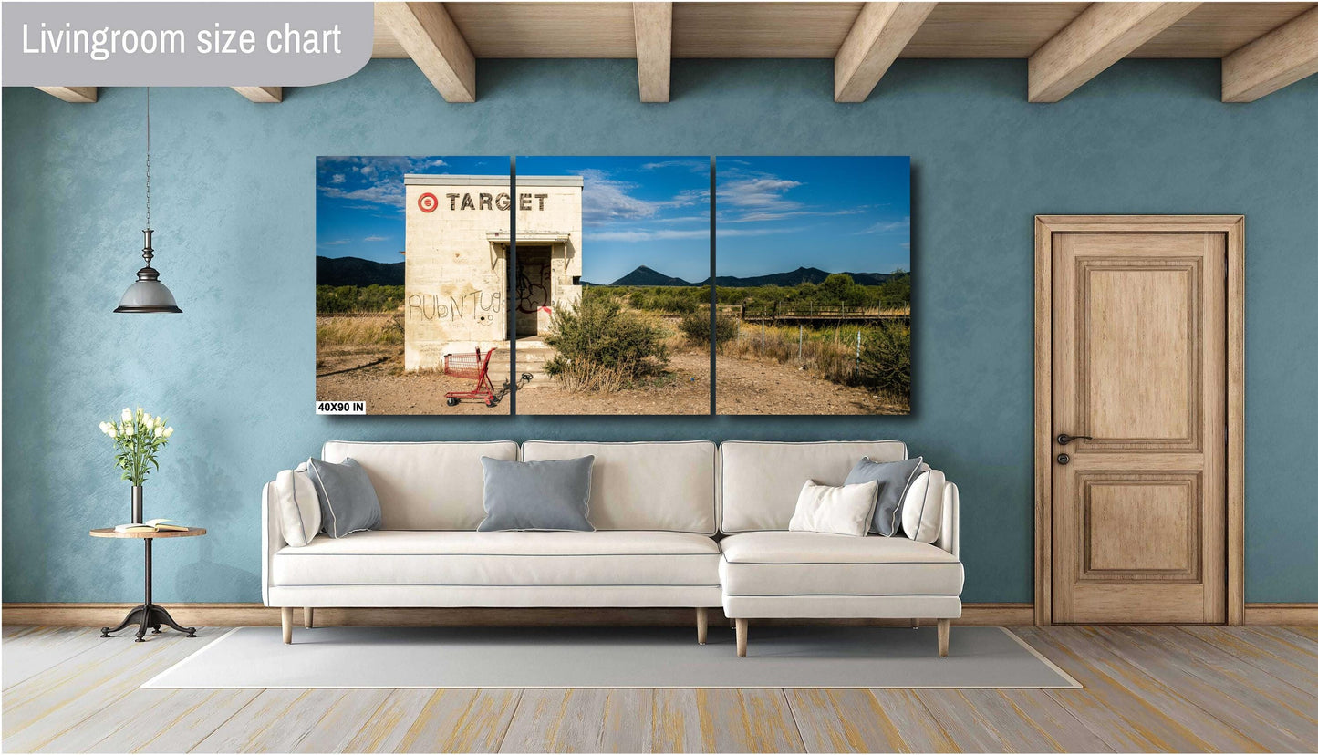 Quirky West Texas Roadside Art Print: Target Store Installation Photography, Marfa Fashion Store Parody Decor, Unique Wall Art