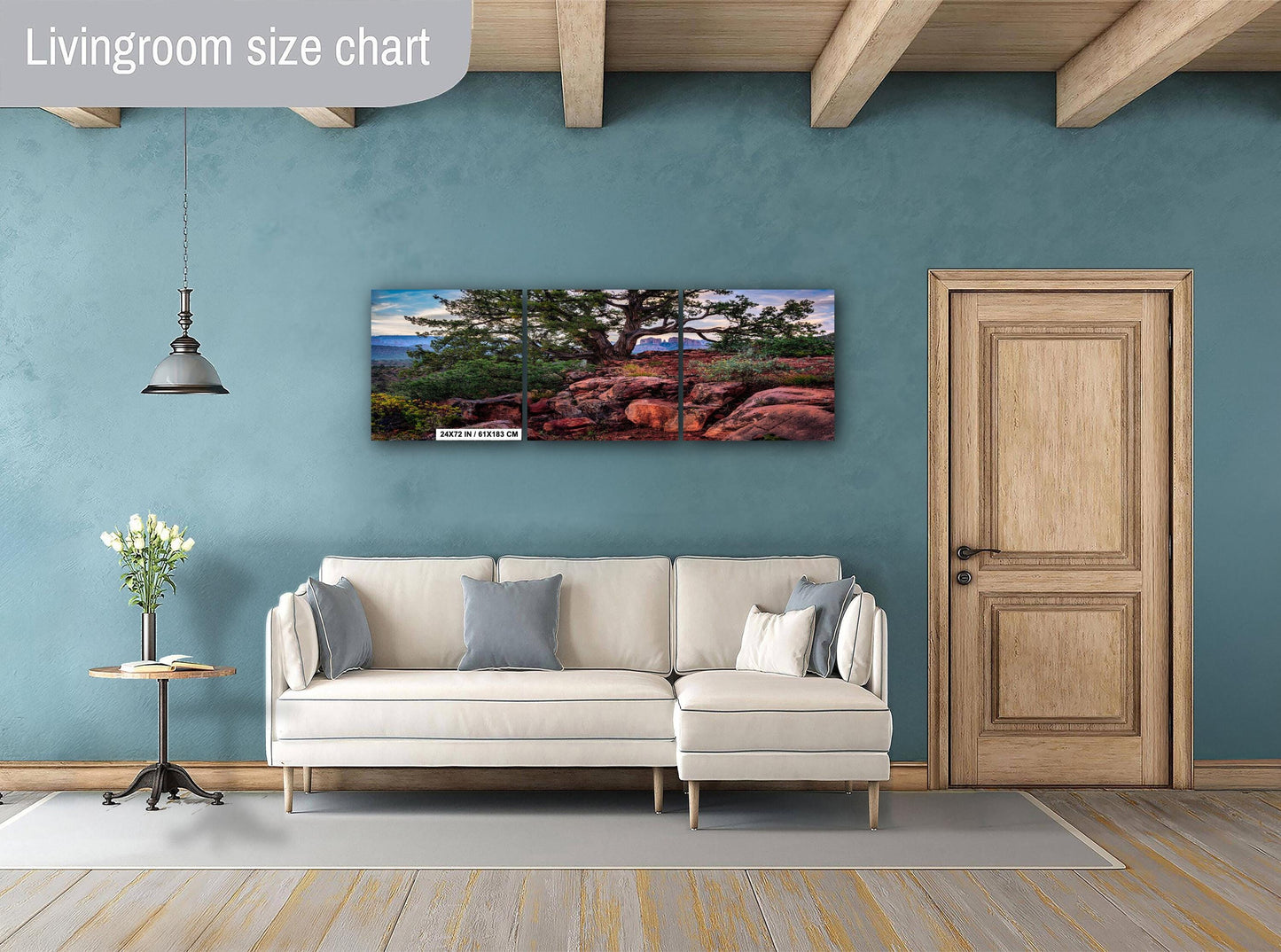 Sedona Arizona Cathedral Rock Wall Art - Red Rocks Photography Print on Premium Photo Paper, Canvas, Acrylic & Metal Decor