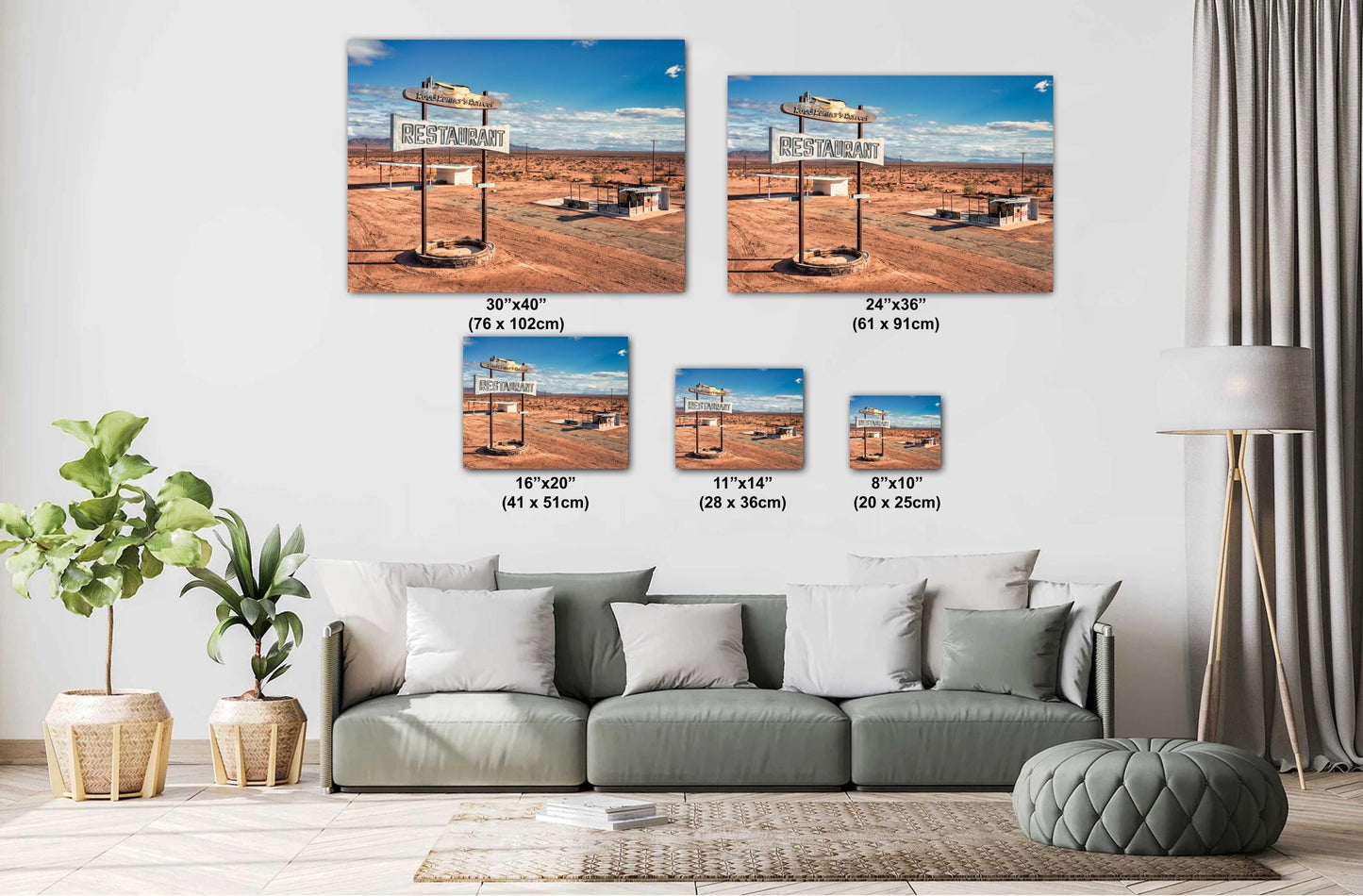 Road Runners Retreat Art Print | Iconic Route 66 Desert Americana | Mojave Desert Fine Art on Photo Paper, Canvas, Acrylic & Metal
