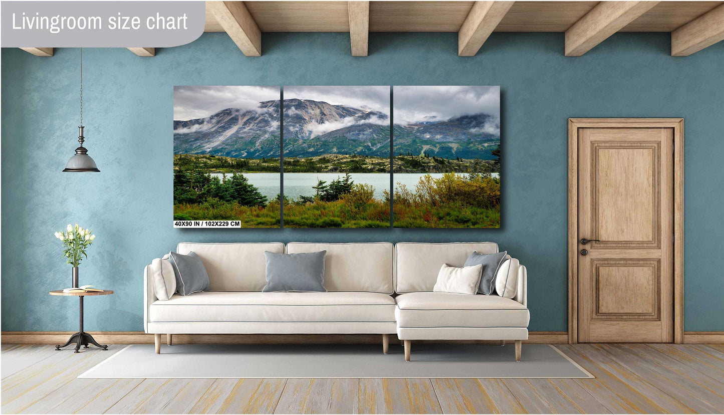 Bernard Lake Art Print - Fraser Alaska Landscape | White Pass & Yukon Railway Fine Art Decor for Your Home