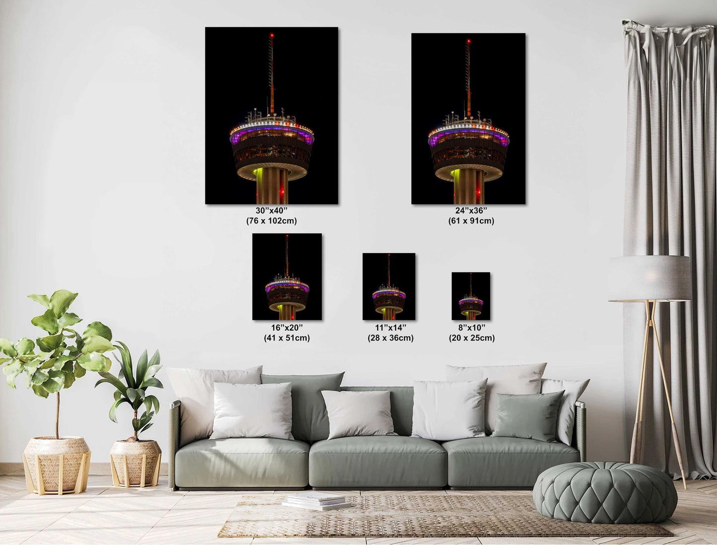 San Antonio Art - Tower of the Americas Photo Print | San Antonio Landmark Art on Premium Paper, Canvas, Acrylic & Metal Options