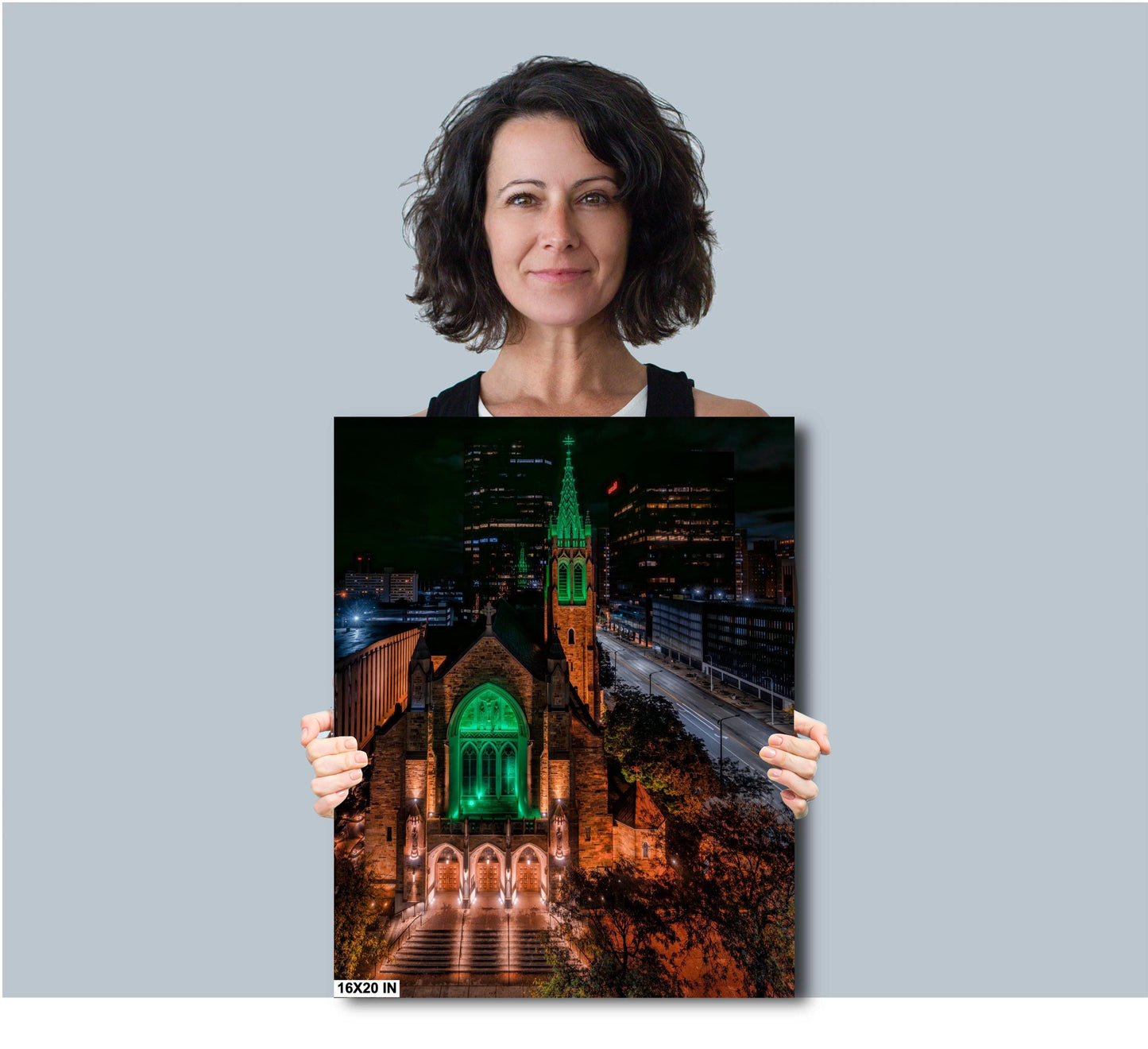 Catholic Decor - St. John Cathedral Print - Cleveland Ohio Gothic Architecture Photography Art - Downtown Catholic Church Decor