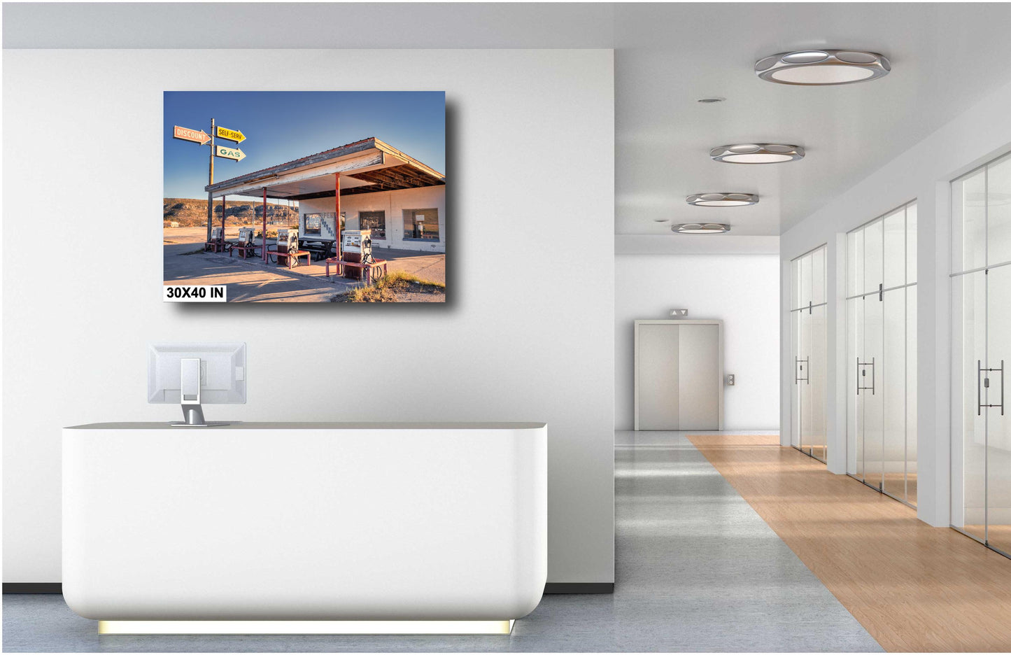 West Texas Art - Abandoned Gas Station | Desert Landscape Photography Print from Texas Big Bend | Unique Home Decor & Travel Art