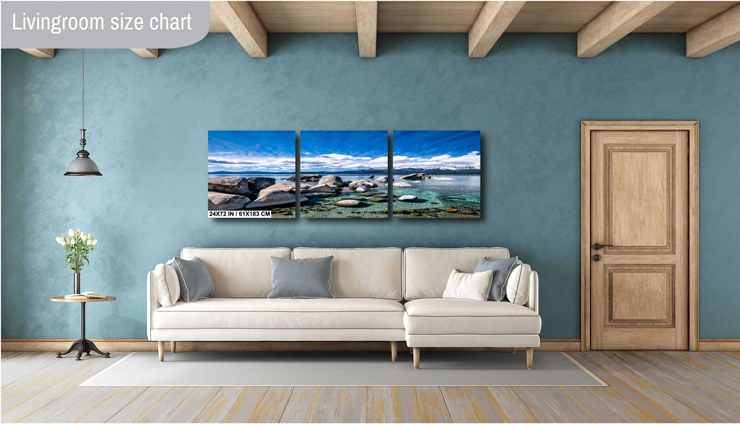 Lake Tahoe Print - Sand Harbor Photo - Wall Art on Canvas, Acrylic, Metal & Photo Paper - Lake Tahoe Photography Decor