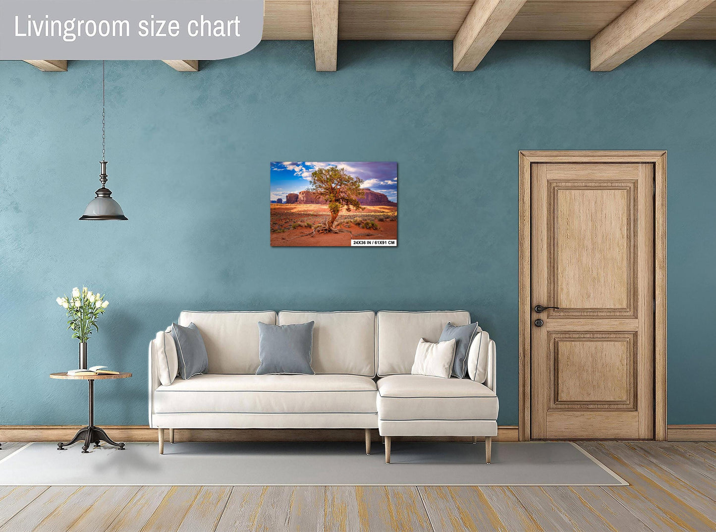 Monument Valley Poster - Gnarled Juniper Tree, Arizona Landscape Photo on Canvas, Metal, Acrylic & Photo Paper Decor