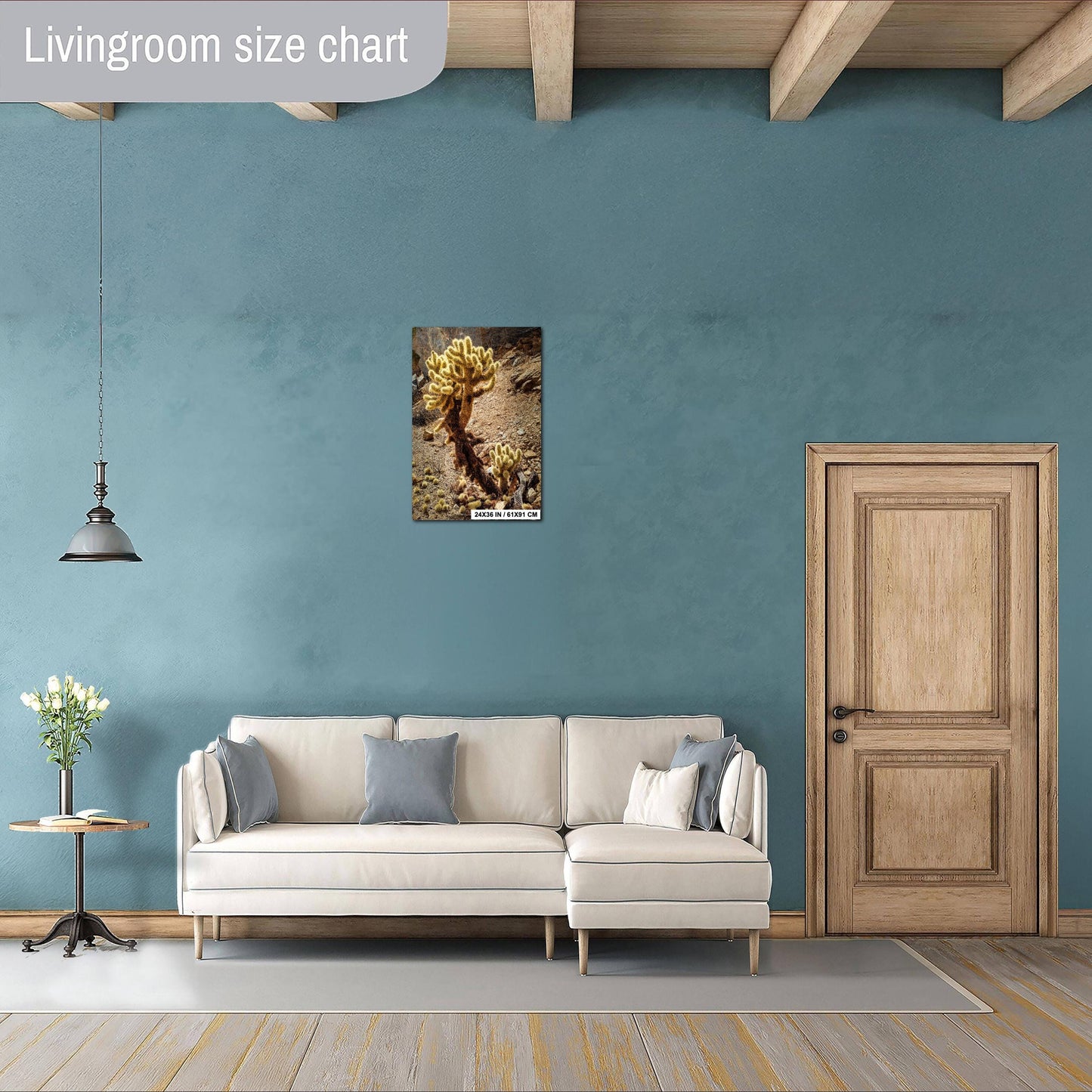 Cactus Print Wall Art - Teddy Bear Cholla Photo Poster - Arizona Nevada California Desert Cactus Decor on Paper, Canvas, Acrylic, or Metal