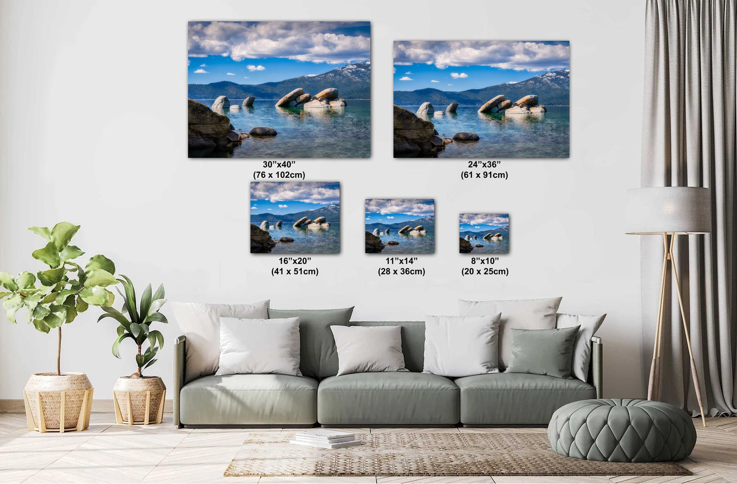Lake Tahoe Print - Photo of Sand Harbor State Park - Wall Art on Canvas, Acrylic, Metal & Photo Paper - Lake Tahoe Photography Decor