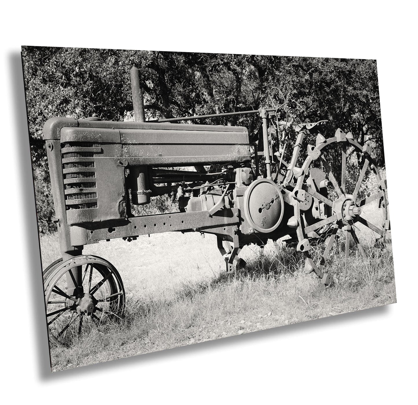 Farmhouse Wall Art - Photograph of Vintage Tractor | Rustic Farmhouse Wall Art Print | Available in Paper, Canvas, Acrylic & Metal