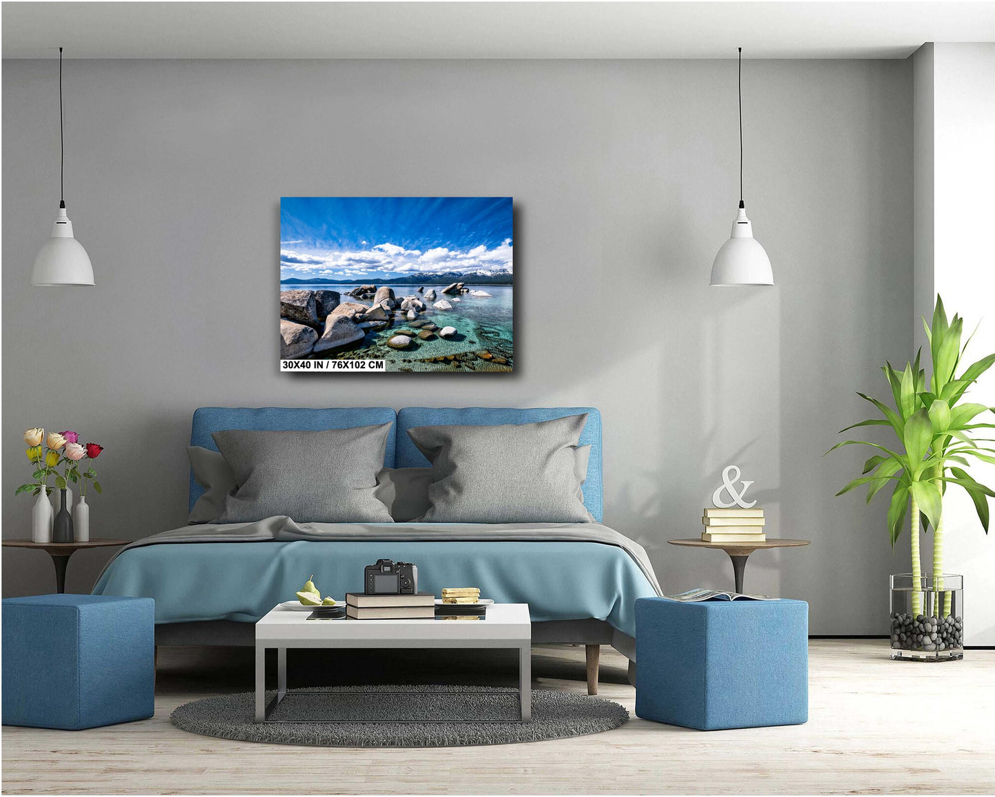 Lake Tahoe Print - Sand Harbor Photo - Wall Art on Canvas, Acrylic, Metal & Photo Paper - Lake Tahoe Photography Decor