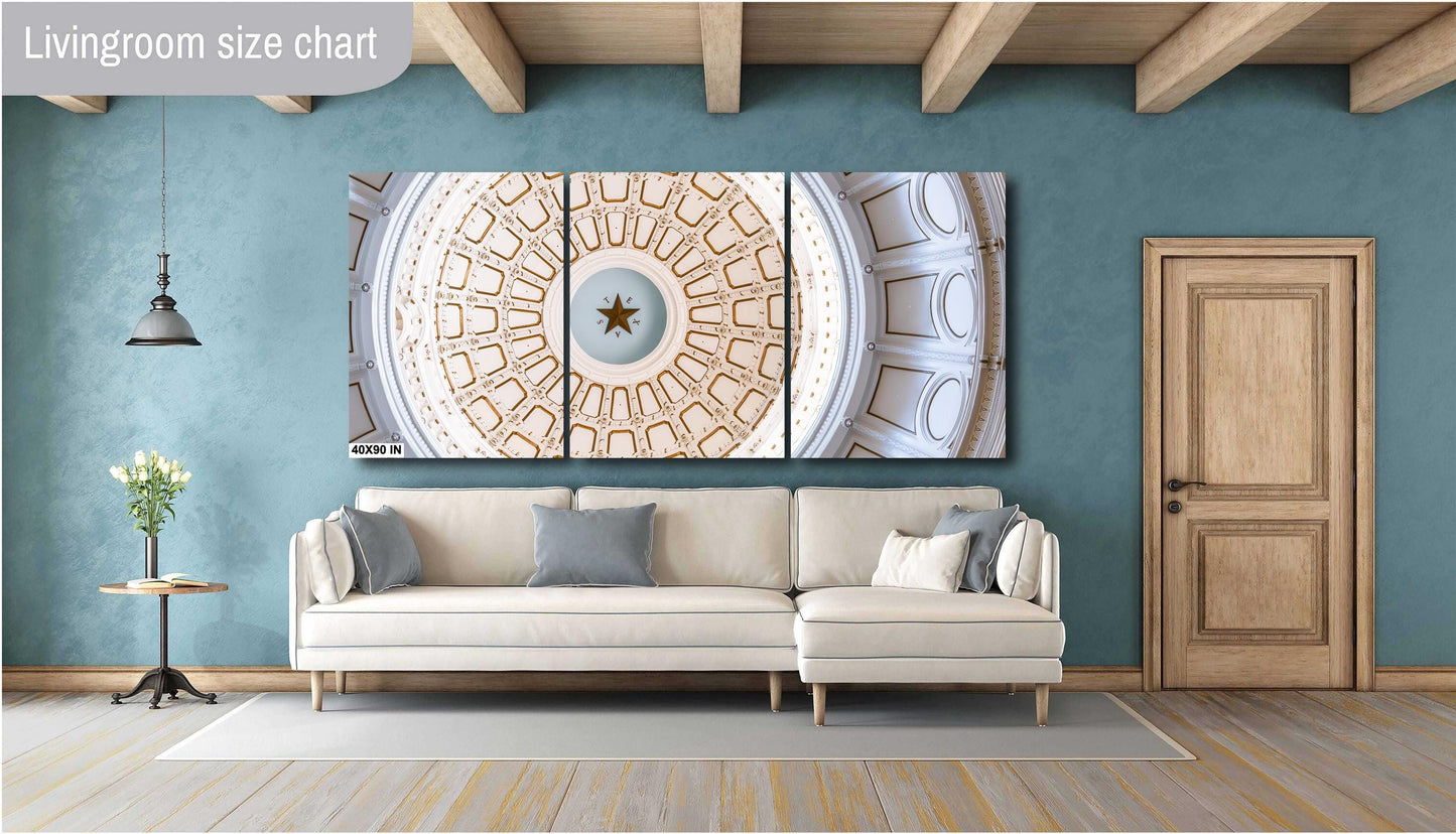 Texas State Capitol Fine Art Photography Print | Historical Rotunda Wall Art | Framed or Ready-to-Hang Canvas, Acrylic, Metal