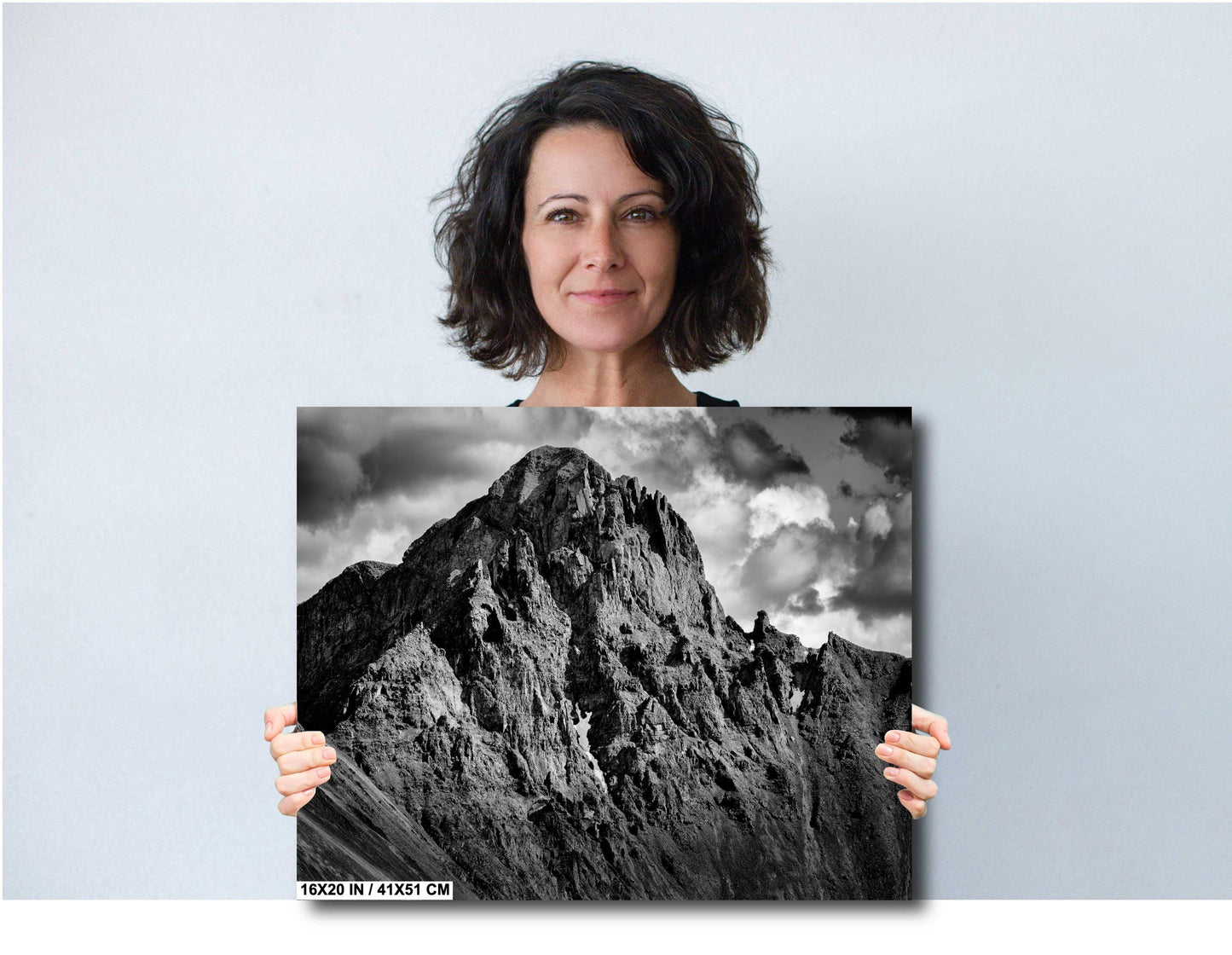 Mountain Wall Art - San Juan Mountains Photography, Extra Large Black & White Canvas Decor, Colorado Nature Wall Print