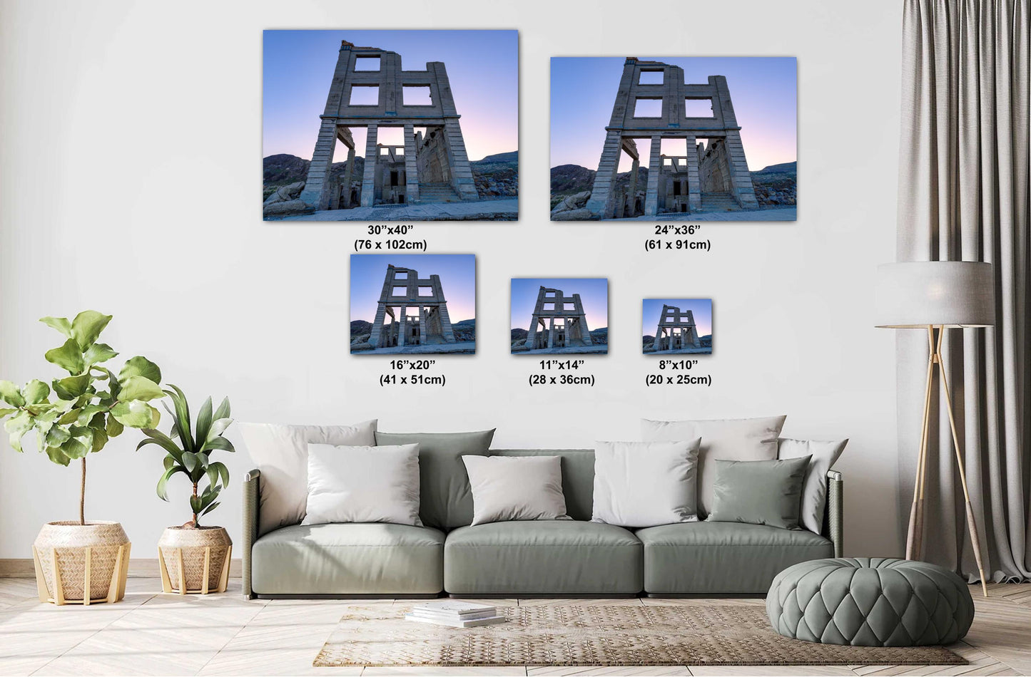 Nevada Gold Rush Sunset Photo | Rhyolite Ghost Town Wall Art | Rustic Western Decor for Home