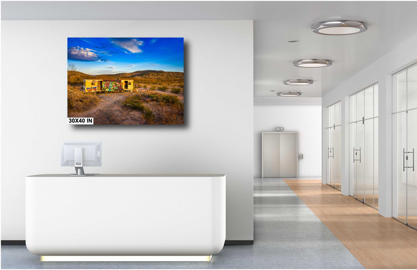 Texas Wall Art - Abandoned Trailer Wall Art Print: Unique Southwest Desert Decor on Photo Paper, Canvas, Acrylic & Metal