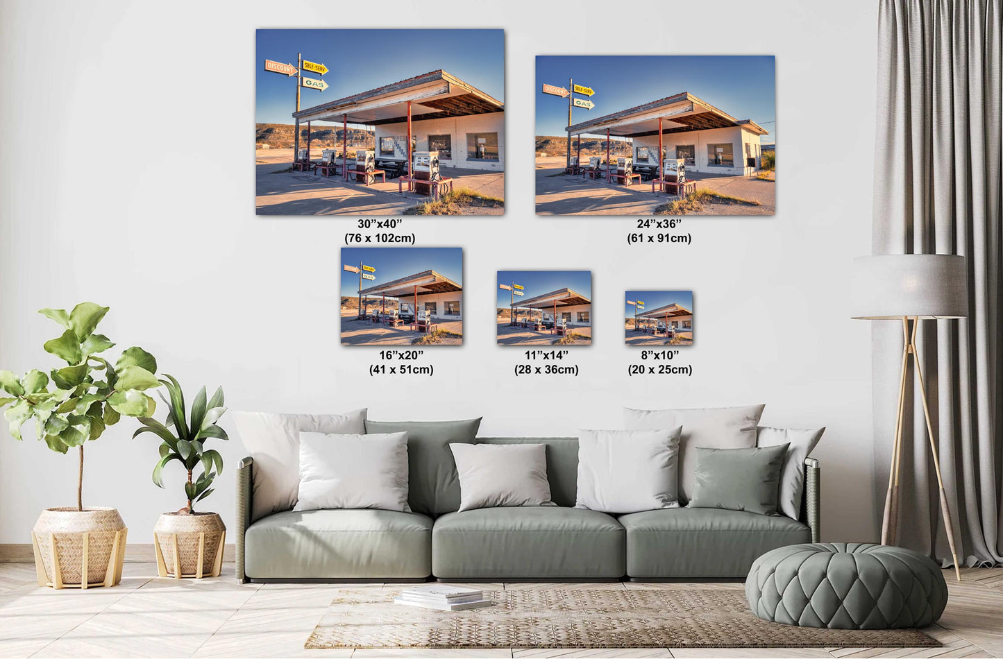 West Texas Art - Abandoned Gas Station | Desert Landscape Photography Print from Texas Big Bend | Unique Home Decor & Travel Art