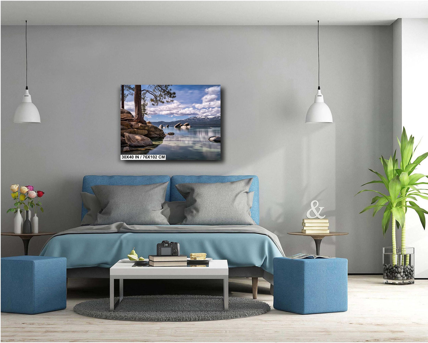 Lake Tahoe Print - Sand Harbor State Park Wall Art Photography on Canvas, Acrylic, Metal & Photo Paper - Lake Tahoe Photography Decor