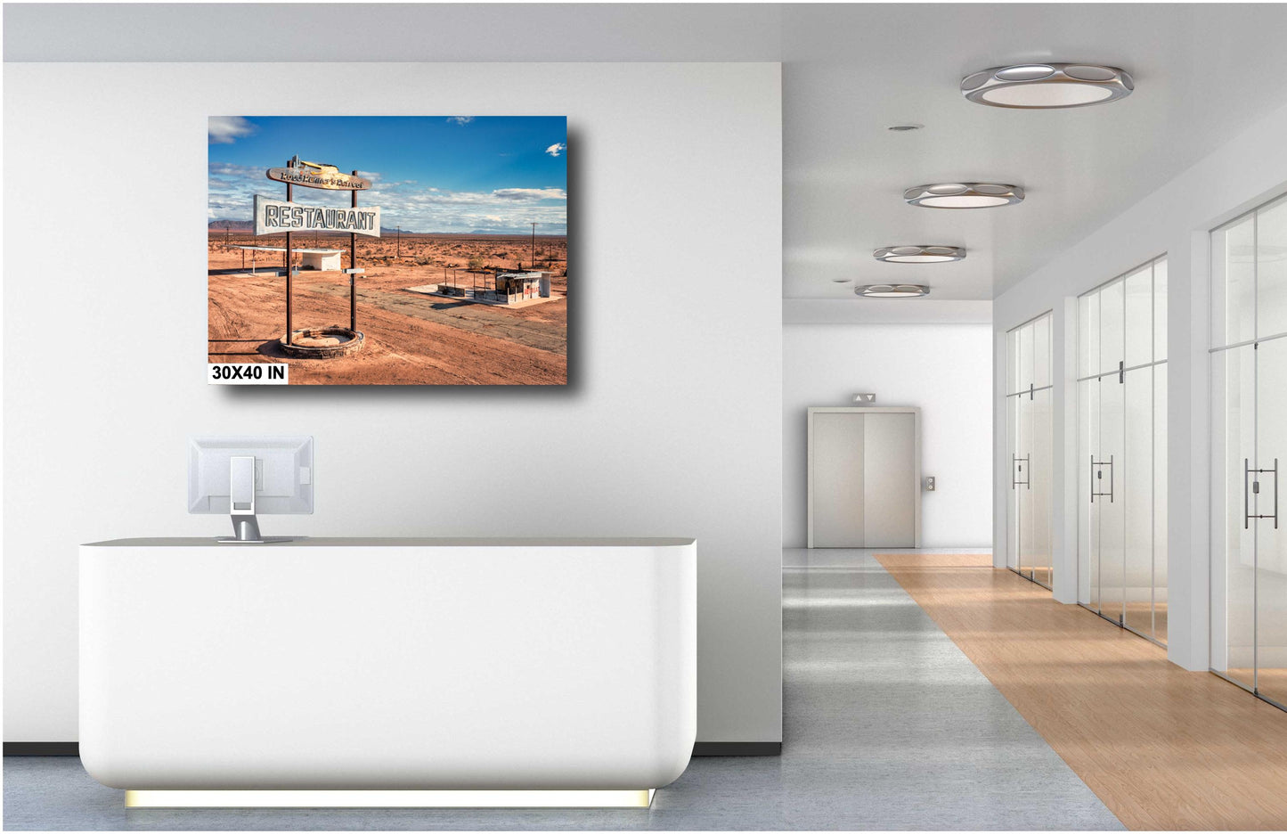 Road Runners Retreat Art Print | Iconic Route 66 Desert Americana | Mojave Desert Fine Art on Photo Paper, Canvas, Acrylic & Metal