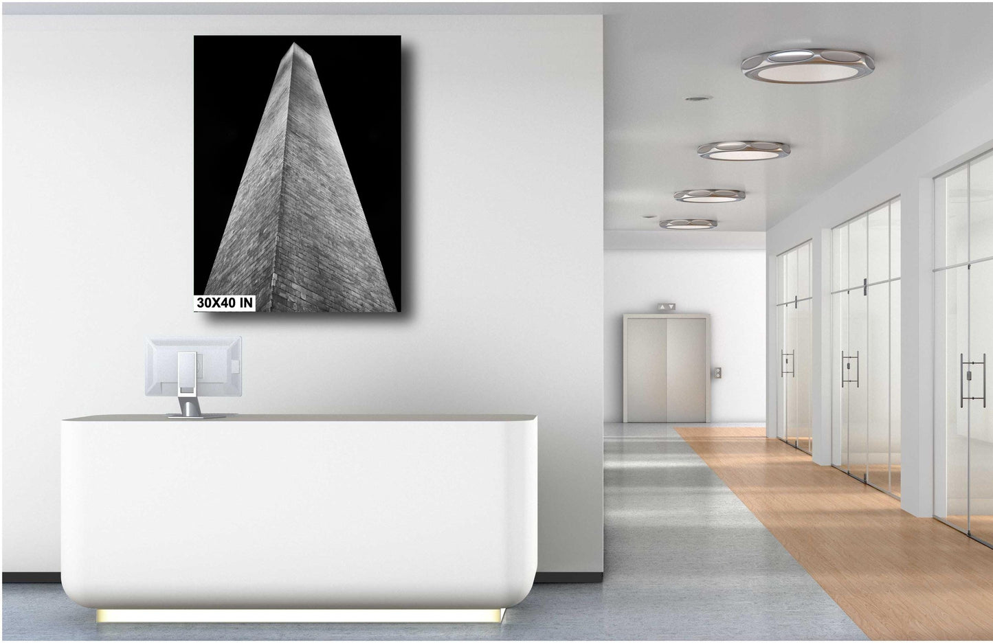 Washington Monument Night Print | DC Cityscape Canvas & Metal Wall Art Photography Decor for Home