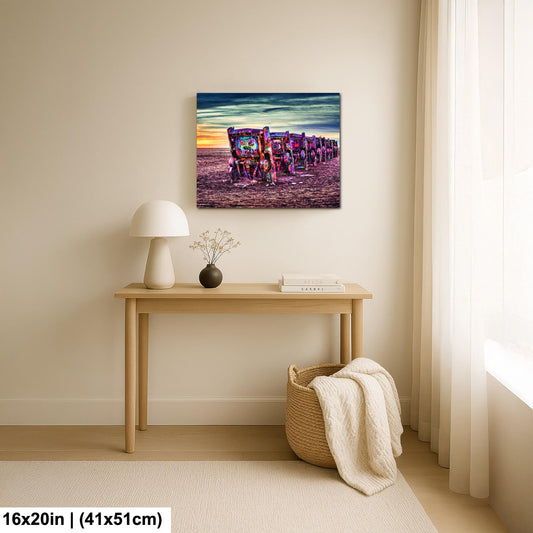 Cadillac Ranch Wall Art - Route 66 Photography | Vintage Roadside Art Print