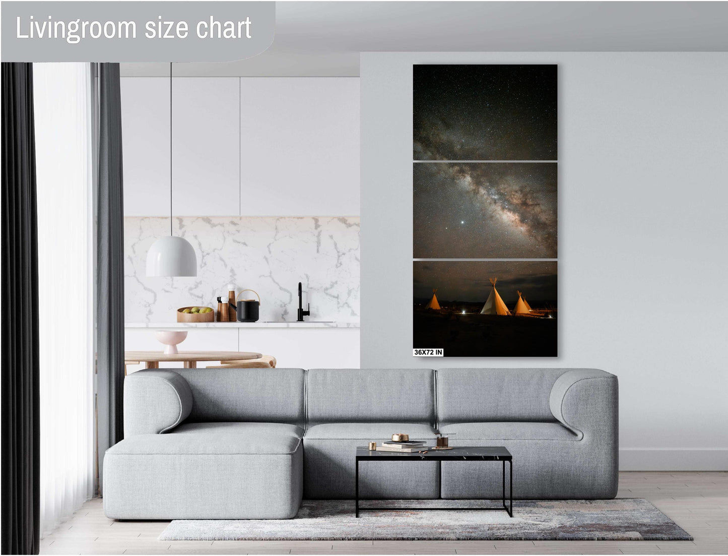 Milky Way Stars over Terlingua Teepee Art Print | Big Bend Texas Night Sky Constellation Decor