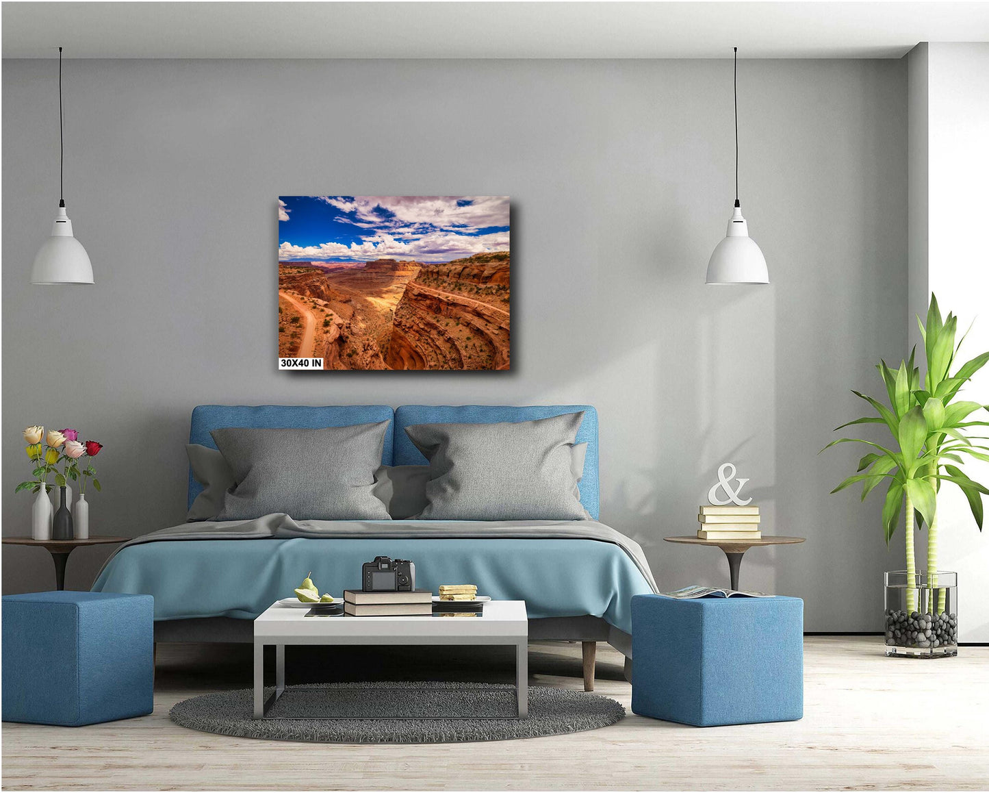 Canyonlands Shafer Trail Overlook: Desert Landscape Art Print - Utah National Park Canvas or Metal Decor