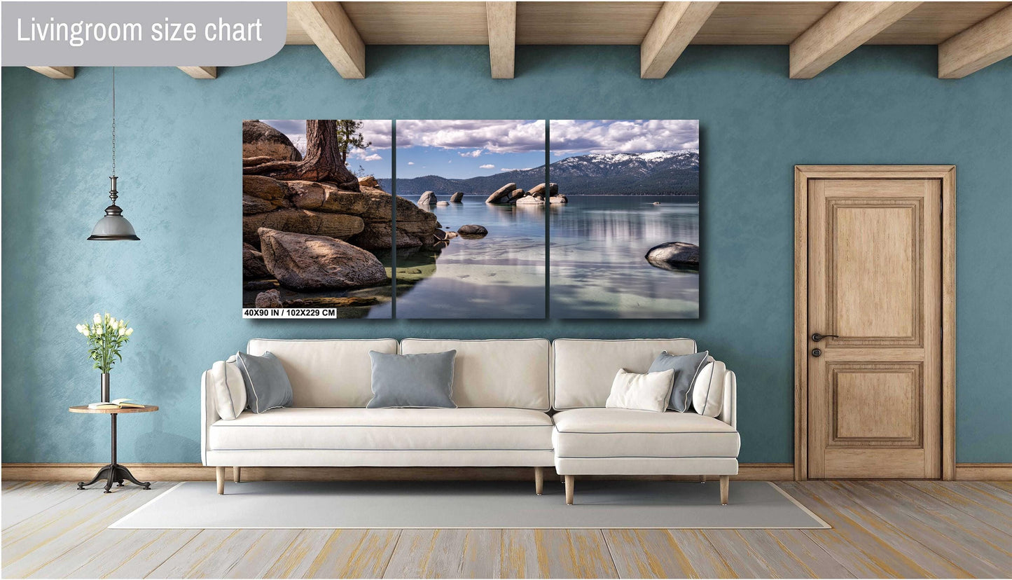 Lake Tahoe Print - Sand Harbor State Park Wall Art Photography on Canvas, Acrylic, Metal & Photo Paper - Lake Tahoe Photography Decor